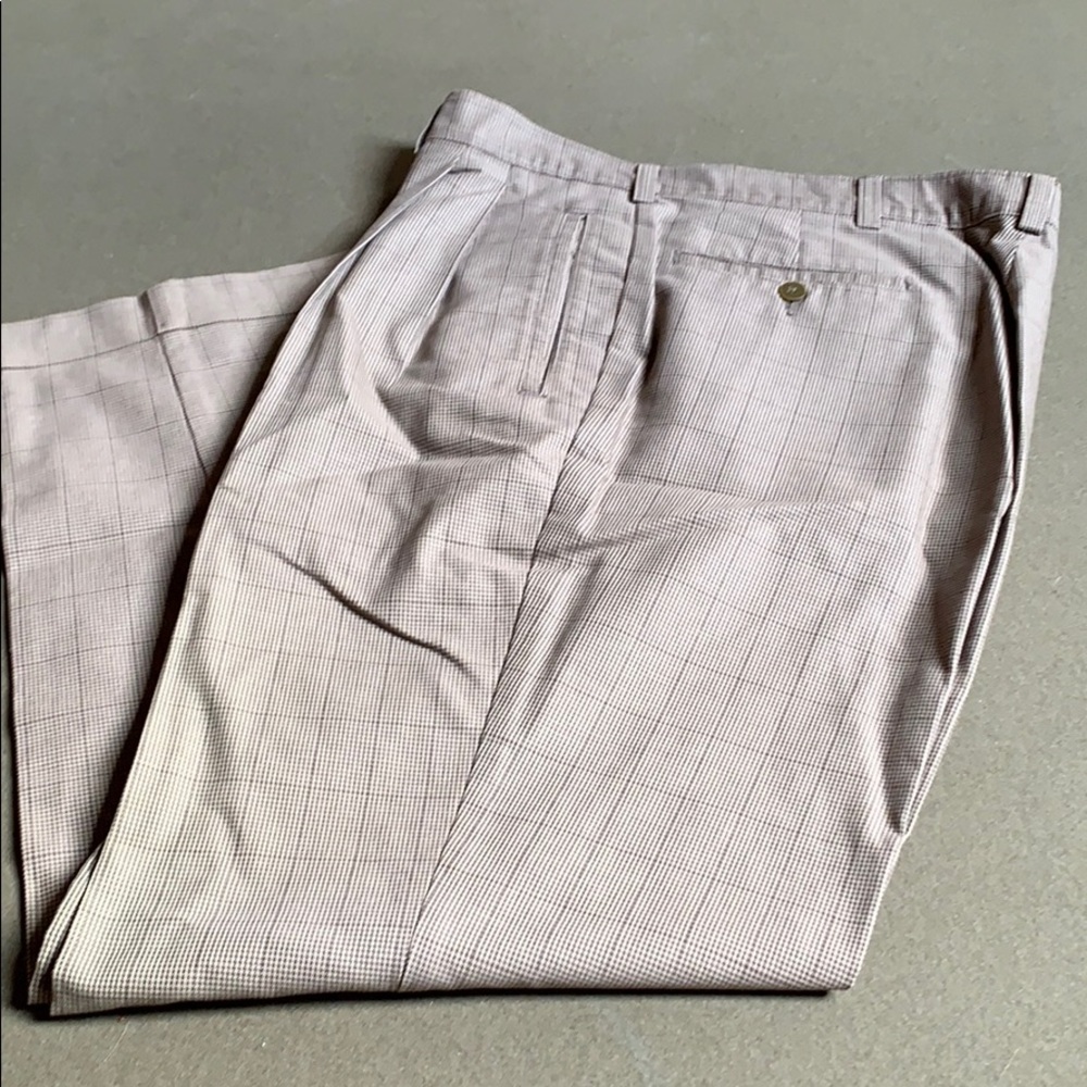 Tweed cuffed slacks